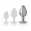 INTENSE - PLUG ANAL METAL ALUMINIO CON CRISTAL PLATA TALLA L - Imagen 5