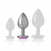 INTENSE - PLUG ANAL METAL ALUMINIO CON CRISTAL ROSA TALLA M - Imagen 5