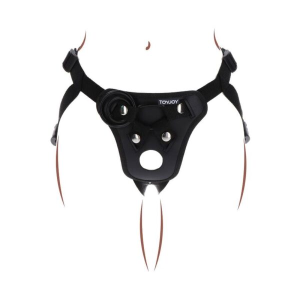 GET REAL - STRAP-ON PLEASURE HARNÉS NEGRO - Imagen 4