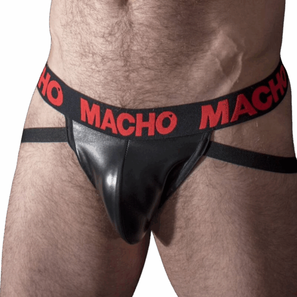 MACHO - MX25RC JOCK CUERO ROJO M