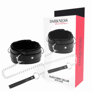 DARKNESS - COLLAR CONFORTABLE DE POSTURA CON CADENA LEATHER