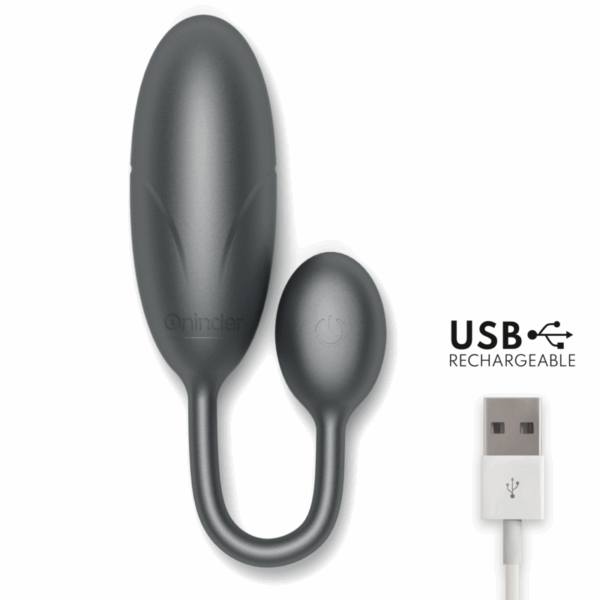 ONINDER - DENVER HUEVO VIBRADOR NEGRO 7 X 2.7 CM - APP GRATUITA - Imagen 5