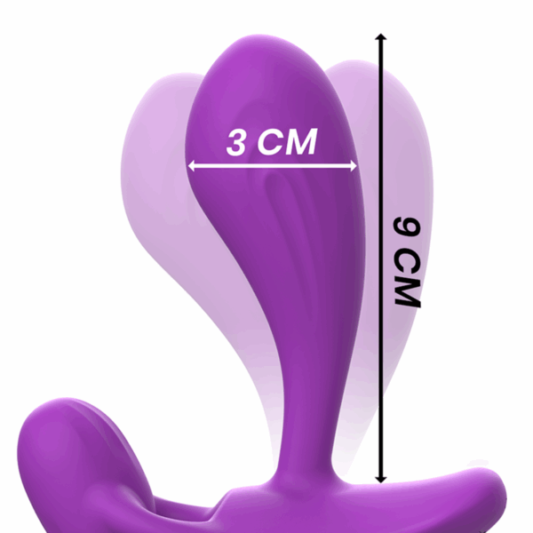 INTENSE - SHELLY DUO ANAL-PERINEO , VAGINAL-CLITORIS REMOTO MORADO - Imagen 4