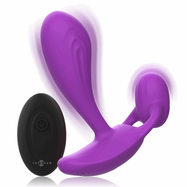 INTENSE - SHELLY DUO ANAL-PERINEO , VAGINAL-CLITORIS REMOTO MORADO - Imagen 3