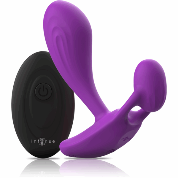 INTENSE - SHELLY DUO ANAL-PERINEO , VAGINAL-CLITORIS REMOTO MORADO - Imagen 2
