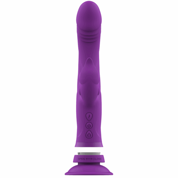 INTENSE - CASANOVA VIBRADOR RABBIT SILICONA TRIPLE MOTOR MORADO - Imagen 5