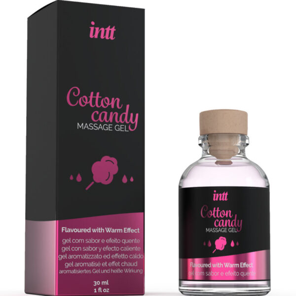INTT MASSAGE  ORAL SEX - GEL DE MASAJE CON SABOR A ALGODÓN DE AZUCAR Y EFECTO CALOR - Imagen 2