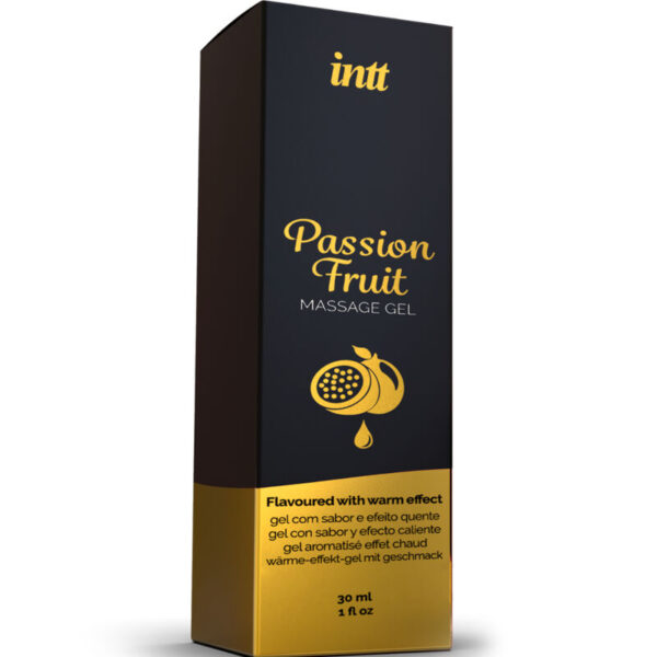 INTT MASSAGE  ORAL SEX - GEL DE MASAJE SABOR A FRUTA DE LA PASIÓN EFECTO CALOR - Imagen 3