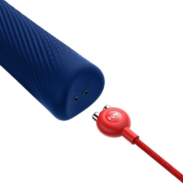 FUN FACTORY - VIM WAND RUMBLE VIBRADOR RECARGABLE SILICONA NARANJA - Imagen 4