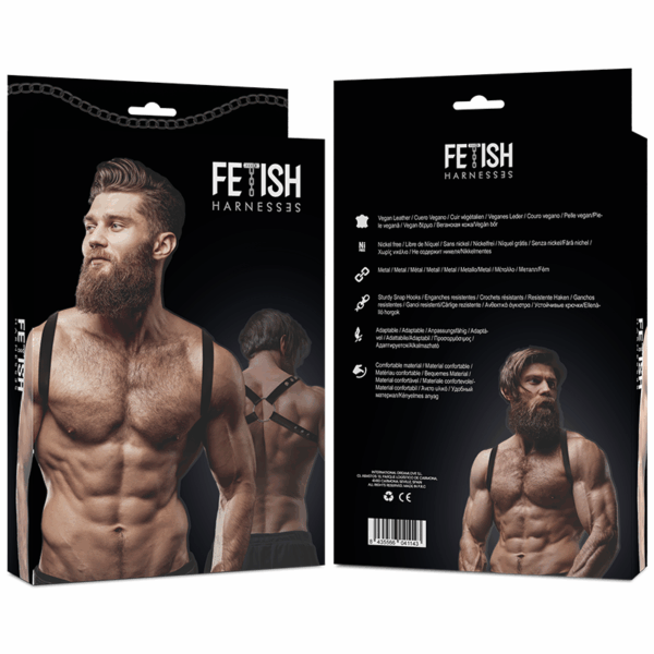 FETISH SUBMISSIVE ATTITUDE - ARNÉS ECOPIEL ESPALDA HOMBRE - Imagen 2