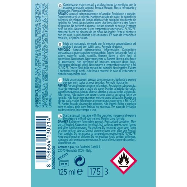 CONTROL - CREMA MASAJE MOUSSE SENSUAL WAVE 125 ML - Imagen 2
