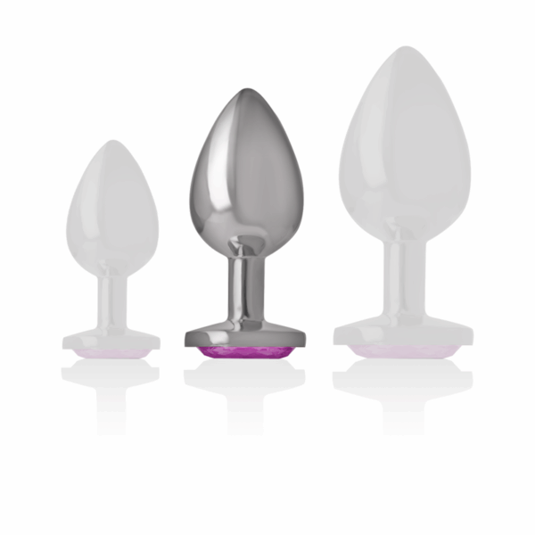 INTENSE - PLUG ANAL METAL ALUMINIO CORAZÓN ROSA TALLA M - Imagen 5