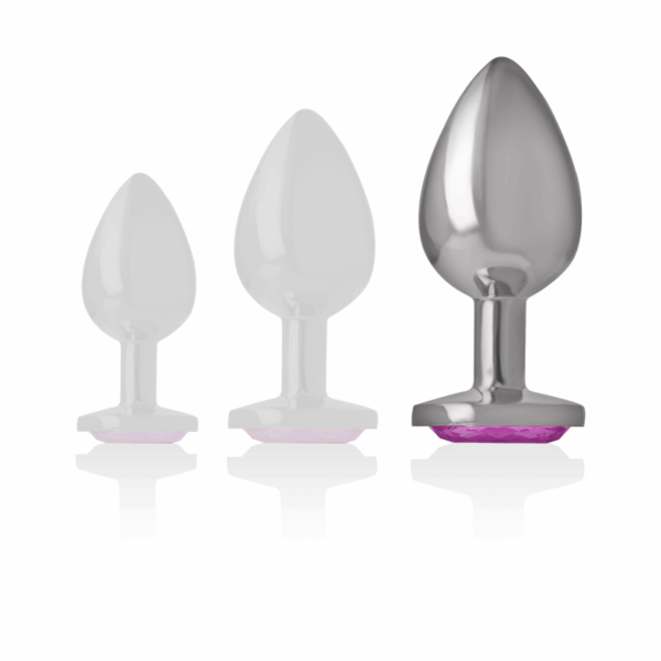 INTENSE - PLUG ANAL METAL ALUMINIO CORAZÓN ROSA TALLA L - Imagen 5