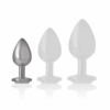 INTENSE - PLUG ANAL METAL ALUMINIO CORAZÓN BLANCO TALLA S - Imagen 5