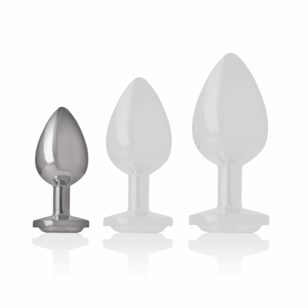 INTENSE - PLUG ANAL METAL ALUMINIO CORAZÓN BLANCO TALLA S - Imagen 5