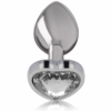 INTENSE - PLUG ANAL METAL ALUMINIO CORAZÓN BLANCO TALLA S - Imagen 2