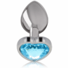 INTENSE - PLUG ANAL METAL ALUMINIO CORAZÓN AZUL TALLA M - Imagen 2