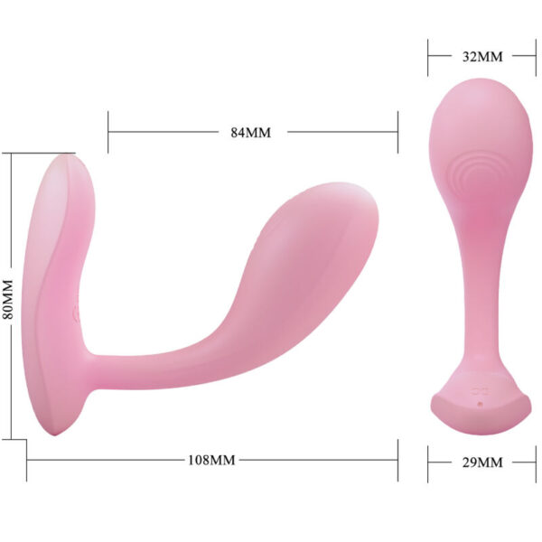 PRETTY LOVE - BAIRD G-SPOT 12 VIBRACIONES RECARGABLE ROSA APP - Imagen 5