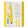 INTENSE - TOKY VIBRADOR MULTIFUNCIÓN RECARGABLE UP  DOWN CON ESTIMULADOR DE CLITORIS AMARILLO - Imagen 5