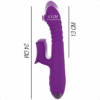 INTENSE - IGGY VIBRADOR MULTIFUNCIÓN RECARGABLE UP  DOWN CON ESTIMULADOR DE CLITORIS MORADO - Imagen 3