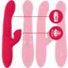 INTENSE - DUA VIBRADOR MULTIFUNCIÓN RECARGABLE UP  DOWN CON LENGUA ROJO - Imagen 2