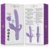 INTENSE - BILLIE VIBRADOR MULTIFUNCIÓN RECARGABLE ONDAS ESTIMULADORAS CON PULSADOR MORADO - Imagen 5