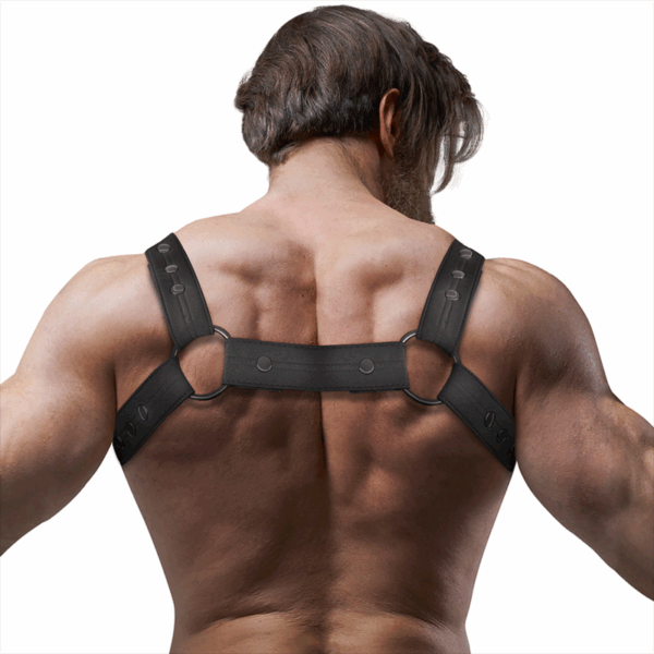FETISH SUBMISSIVE ATTITUDE - ARNÉS DEPORTIVO AJUSTABLE NEOPRENO PECHO HOMBRE - Imagen 3