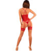 OBSESSIVE - LACELOVE CORSET ROJO XS/S - Imagen 4