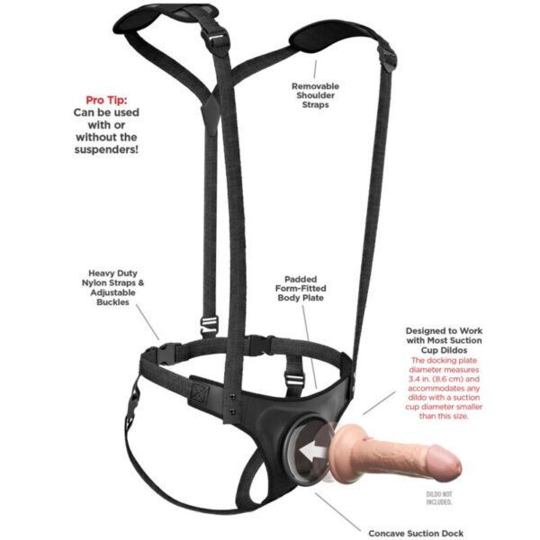 PIPEDREAMS - BODY DOCK STRAP-ON SUSPENDERS - Imagen 5