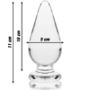 NEBULA SERIES BY IBIZA - MODELO 4 PLUG CRISTAL TRANSPARENTE 11 CM -O- 5 CM - Imagen 3