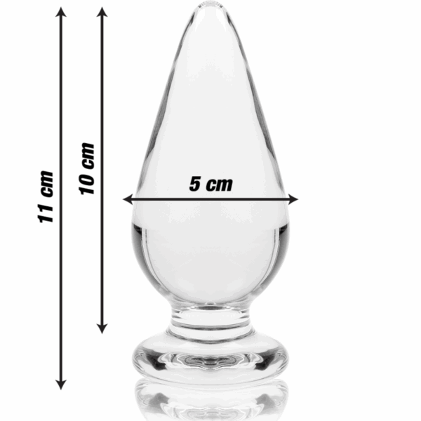 NEBULA SERIES BY IBIZA - MODELO 4 PLUG CRISTAL TRANSPARENTE 11 CM -O- 5 CM - Imagen 3