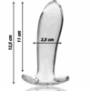 NEBULA SERIES BY IBIZA - MODELO 5 PLUG CRISTAL TRANSPARENTE 12.5 CM -O- 3.5 CM - Imagen 3