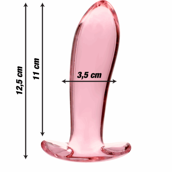 NEBULA SERIES BY IBIZA - MODELO 5 PLUG CRISTAL TRANSPARENTE 12.5 CM -O- 3.5 CM - Imagen 3