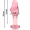 NEBULA SERIES BY IBIZA - MODELO 6 PLUG CRISTAL TRANSPARENTE 12.5 CM -O- 4 CM - Imagen 3