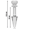 NEBULA SERIES BY IBIZA - MODELO 7 PLUG CRISTAL TRANSPARENTE 13.5 CM -O- 3 CM - Imagen 3