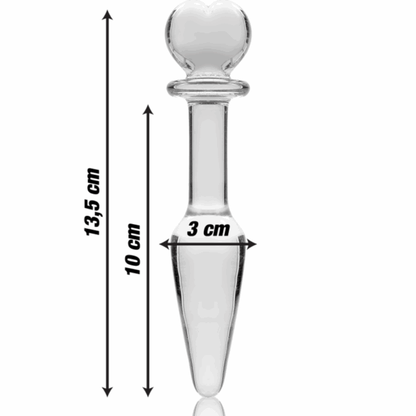 NEBULA SERIES BY IBIZA - MODELO 7 PLUG CRISTAL TRANSPARENTE 13.5 CM -O- 3 CM - Imagen 3
