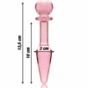 NEBULA SERIES BY IBIZA - MODELO 7 PLUG CRISTAL TRANSPARENTE 13.5 CM -O- 3 CM - Imagen 3