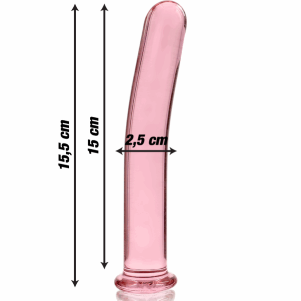NEBULA SERIES BY IBIZA - MODELO 9 DILDO CRISTAL TRANSPARENTE 15.5 CM -O- 2.5 CM - Imagen 3