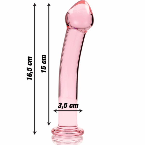 NEBULA SERIES BY IBIZA - MODELO 11 DILDO CRISTAL TRANSPARENTE 16 CM -O- 3 CM - Imagen 3