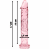 NEBULA SERIES BY IBIZA - MODELO 12 DILDO CRISTAL TRANSPARENTE 17 CM -O- 3.5 CM - Imagen 3