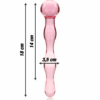 NEBULA SERIES BY IBIZA - MODELO 13 DILDO CRISTAL TRANSPARENTE 18 CM -O- 3.5 CM - Imagen 3
