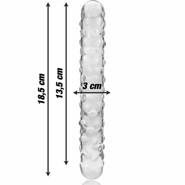 NEBULA SERIES BY IBIZA - MODELO 15 DILDO CRISTAL TRANSPARENTE 18.5 CM -O- 3 CM - Imagen 3