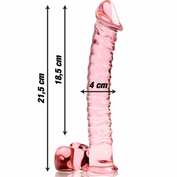 NEBULA SERIES BY IBIZA - MODELO 23 DILDO CRISTAL TRANSPARENTE 21.5 CM -O- 4 CM - Imagen 3