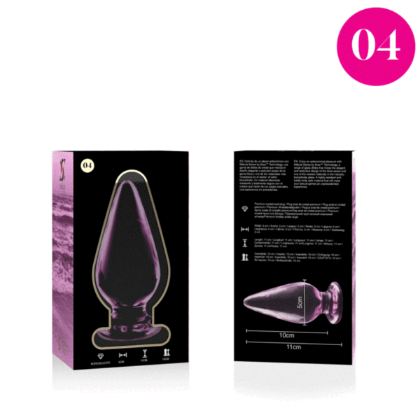 NEBULA SERIES BY IBIZA - MODELO 4 PLUG CRISTAL TRANSPARENTE 11 CM -O- 5 CM - Imagen 4