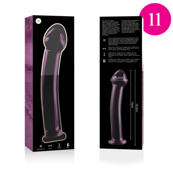 NEBULA SERIES BY IBIZA - MODELO 11 DILDO CRISTAL TRANSPARENTE 16 CM -O- 3 CM - Imagen 4