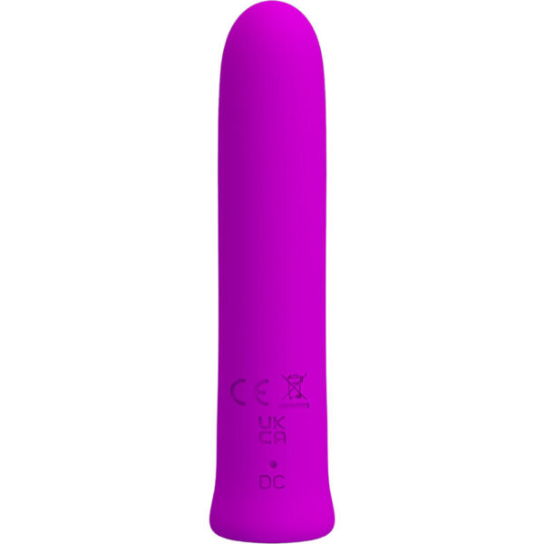 PRETTY LOVE - CURTIS MINI VIBRADOR SUPER POWER 12 VIBRACIONES SILICONA VIOLETA - Imagen 3