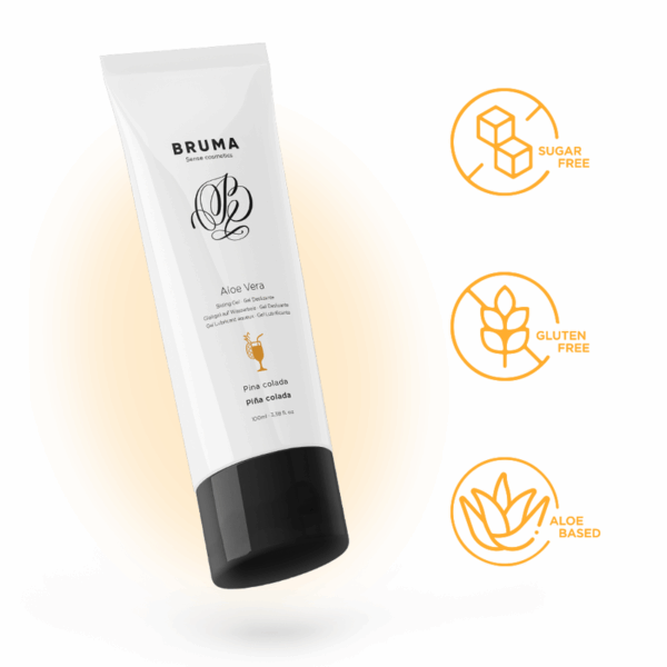 BRUMA - GEL DESLIZANTE CON ALOE VERA SABOR A PIÑA COLADA 100 ML - Imagen 2