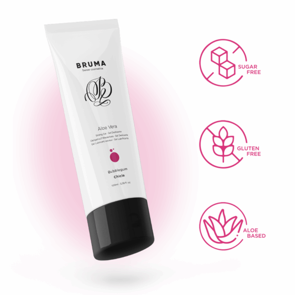 BRUMA - GEL DESLIZANTE CON ALOE VERA SABOR A CHICLE 100 ML - Imagen 2