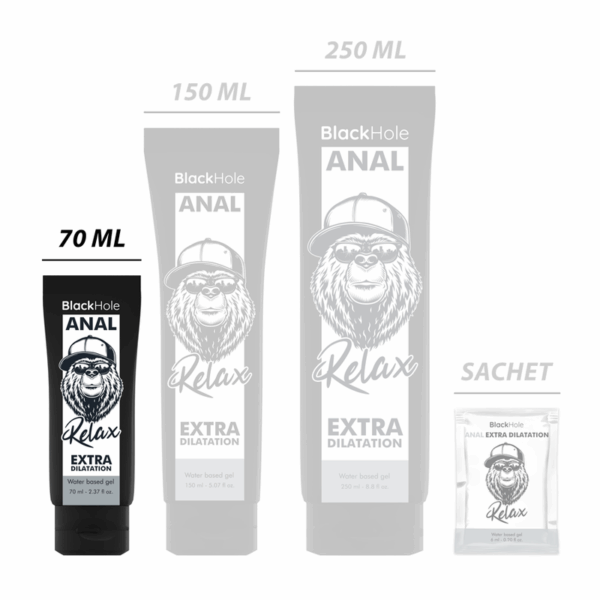 BLACK HOLE - GEL BASE AGUA DILATACIÓN ANAL 70 ML - Imagen 2