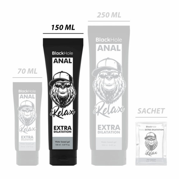 BLACK HOLE - GEL BASE AGUA DILATACIÓN ANAL 150 ML - Imagen 2